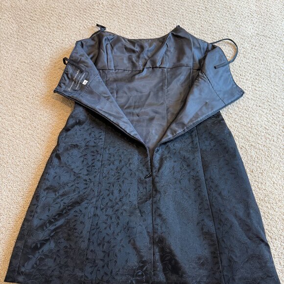 Vintage Jeanette Kastenberg Bergdorf Goodman Mini Dress Black A-line Prom Size 2 - Picture 9 of 9